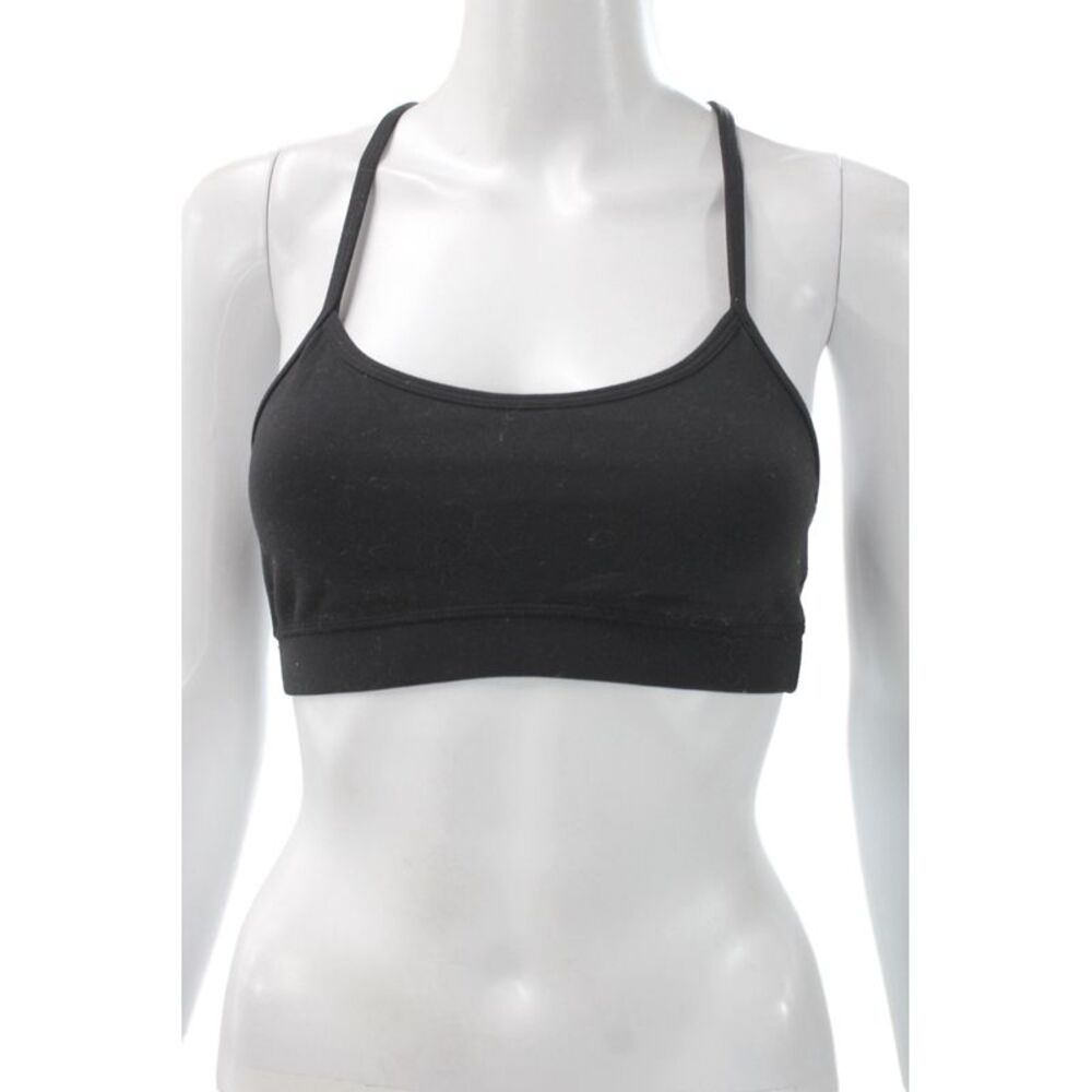 Lululemon Womens T Strap Back Sports Bra Black Size 4